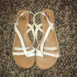 Faded glory white sandals